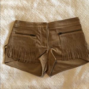 BCBGMaxazria Weston suede shorts